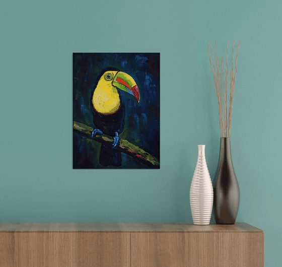 Rainbow-billed toucan