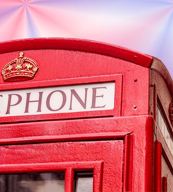 Iconic London ( Vibrant Telephone Box) 1/20 12" X 8"