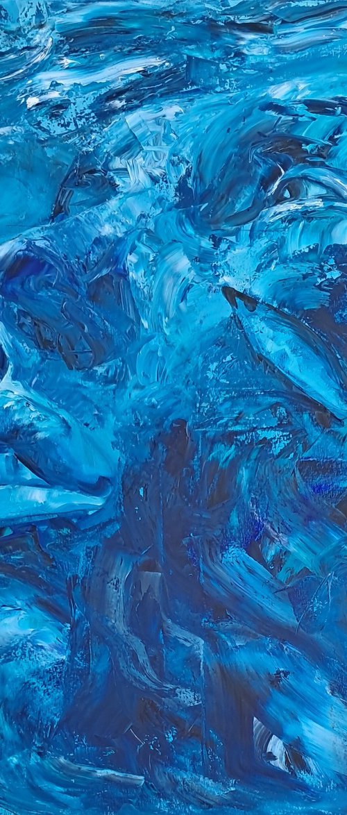 Figure in Blue by Evi Panteleon