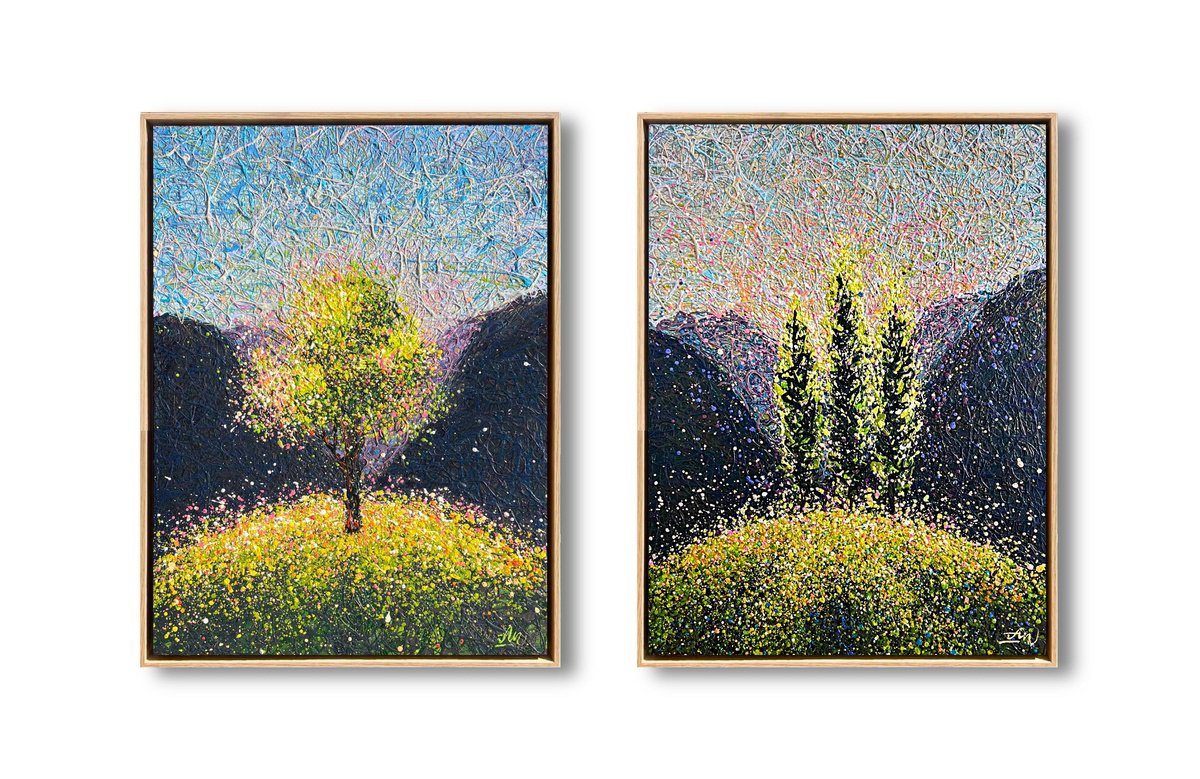  Where Silence Becomes Joy - Light Frame By Nadiia Antoniuk, 49 X 33, Artwork For Sale On Artfinder