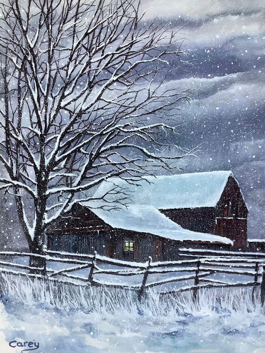 Winter scene, Shelter by Darren Carey