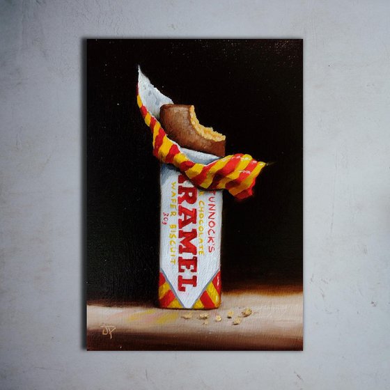 Tunnocks Caramel wafer still life