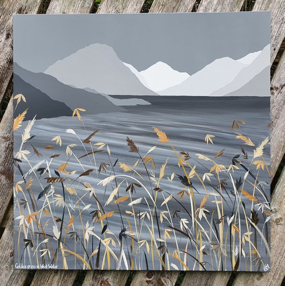 Golden Grass on Wast Water, The Lake District