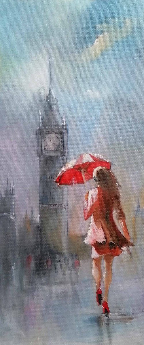 A walk to Westminster, a rainy day in London by Susana Z. Harris