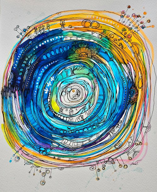 Mandala 21. Circle of Life by Simon Tünde