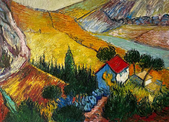 A landscape by Van Gogh