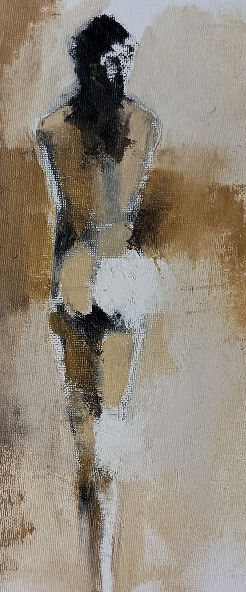 Beauty of woman Abstract and figurative art. Oil on canvas. by Marinko Šaric