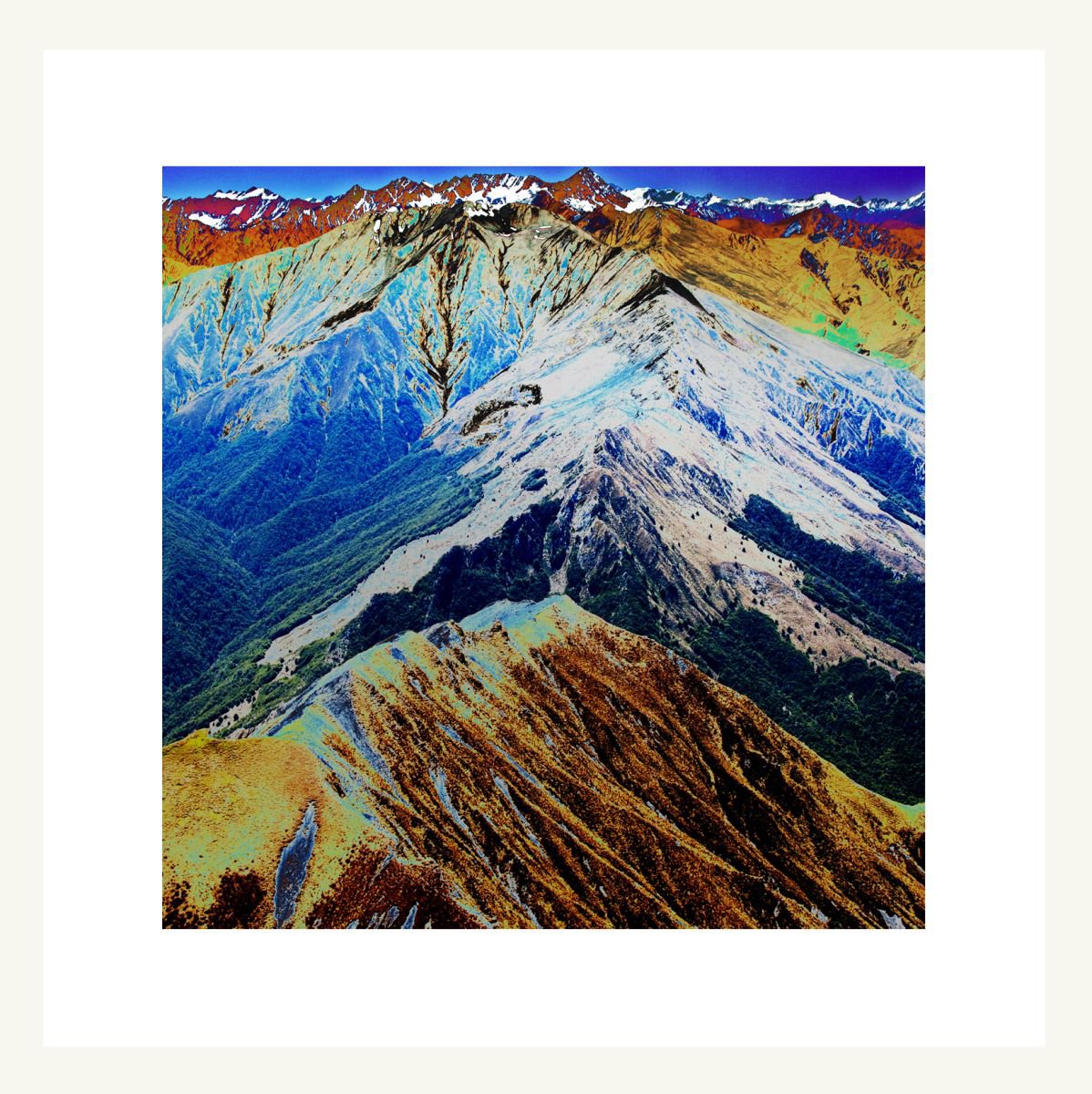 Natural Abstracts - Southern Alps New Zealand by Ken Skehan