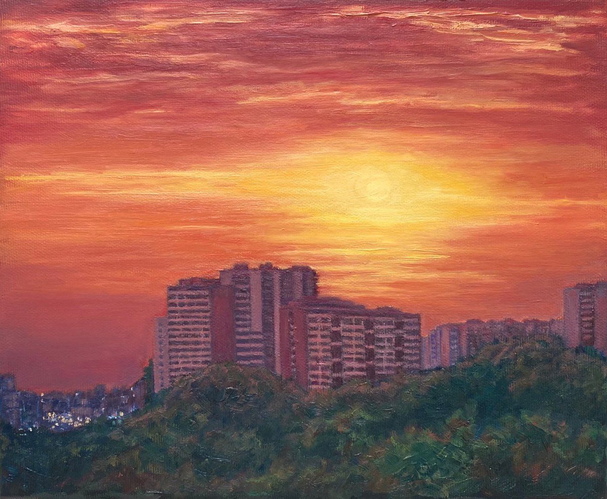 Moscow Sunset by Diana Sandetskaya