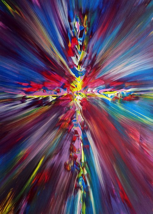 Multi Color Cross-Examination Explosion 01 by Richard Vloemans