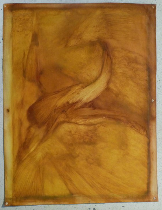 The Flight, oil on canvas, 83x60 cm