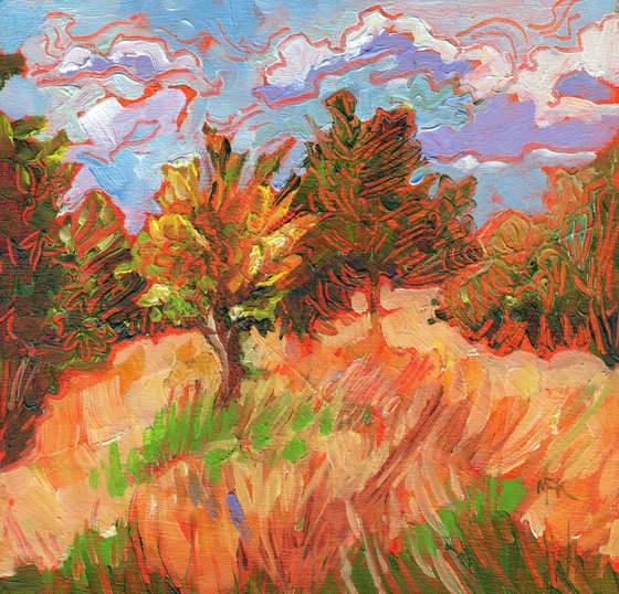 Late Summer Trees - Small Landscape