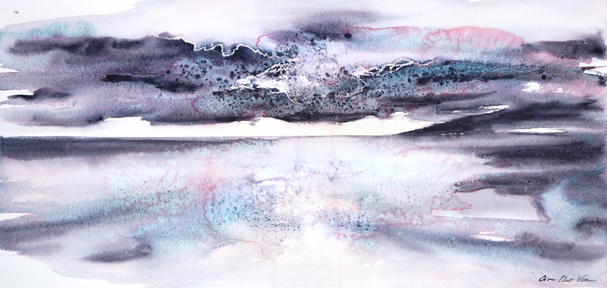 Abstract Seascape Moonglow VI El Remate by Aimee Del Valle