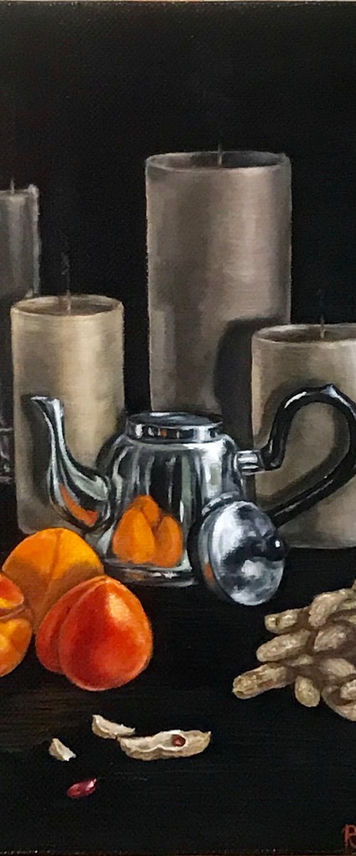 Chrome & Apricots by Marina Deryagina