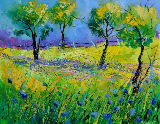 Orchard in  summer