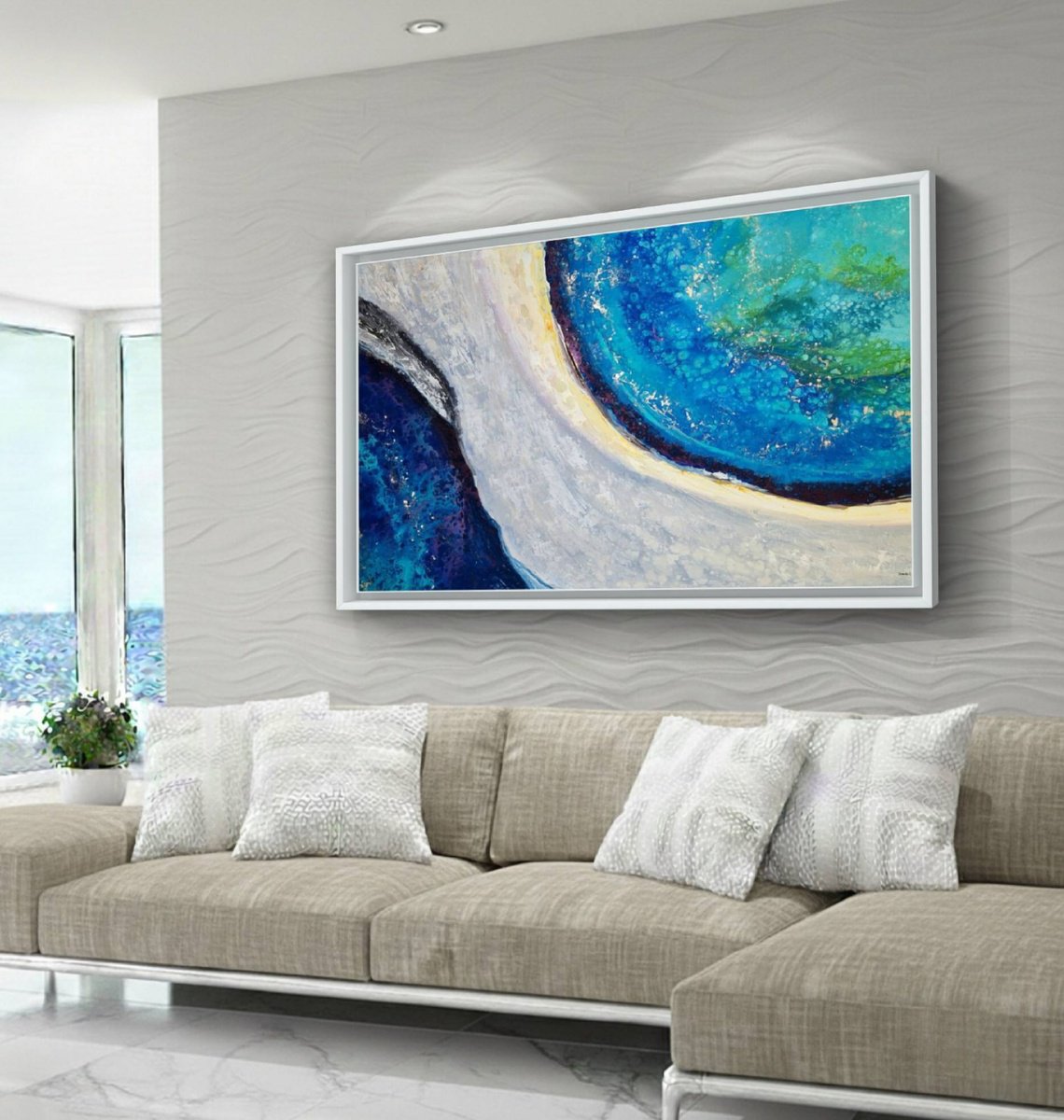 Milos Sarakiniko I By Eleni Denart, 59 X 39, Artwork For Sale On Artfinder