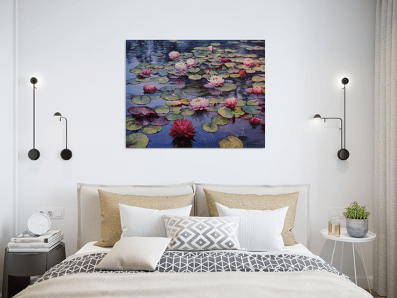 "Lilies on the Pond"