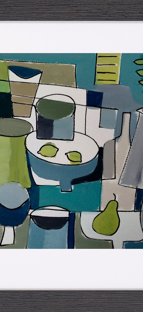 Still Life with Yellow Shutters by Jan Rippingham