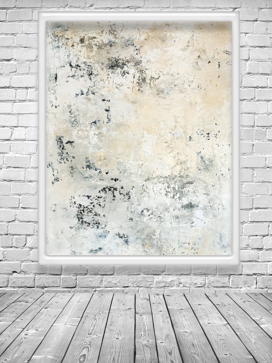 Impressionistic Landscape Acrylic Painting By Davina Nicholas, 48 X 36, Xl Mottled, Original Artwork