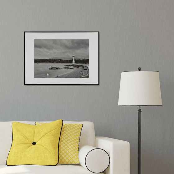 " Lighthouse. Leman lake. Geneva "  Limited edition 1 / 15