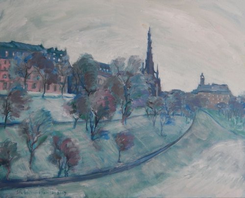 The Scott Monument, Edinburgh, Winter by Stephen Howard Harrison