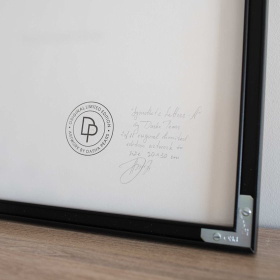 Synesthetic Letters - А (Framed)