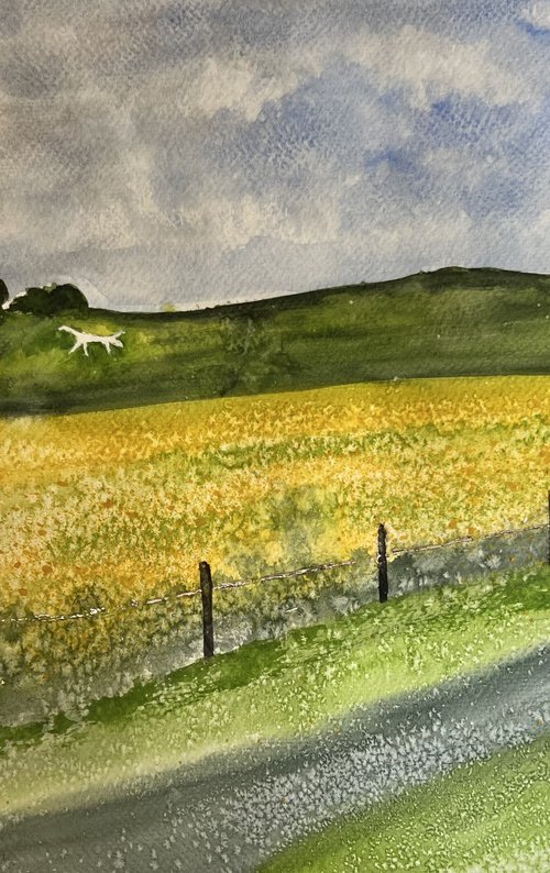 Wiltshire White Horse by Jill Simpson