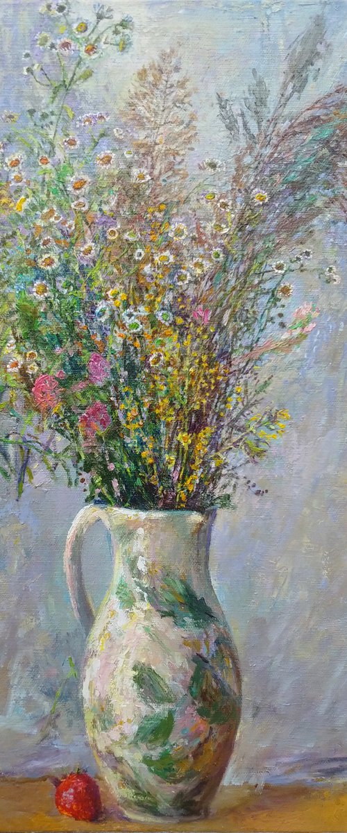 Flowers from a foggy field by Svitlana Koval