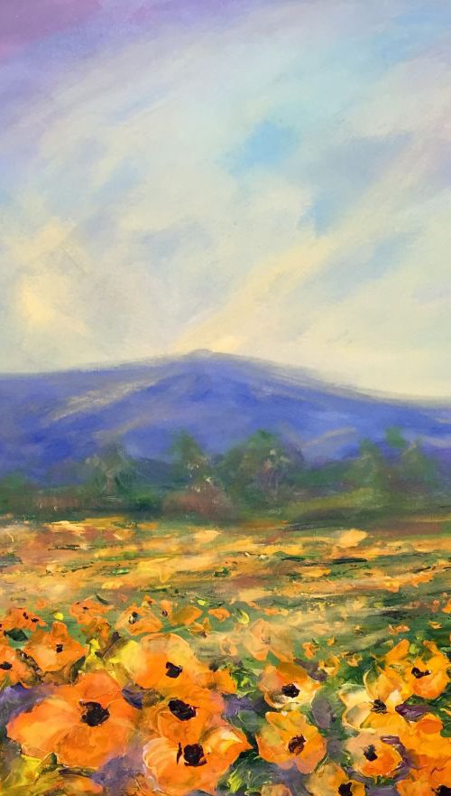 Among the fields of gold by Emma Sian Pritchard