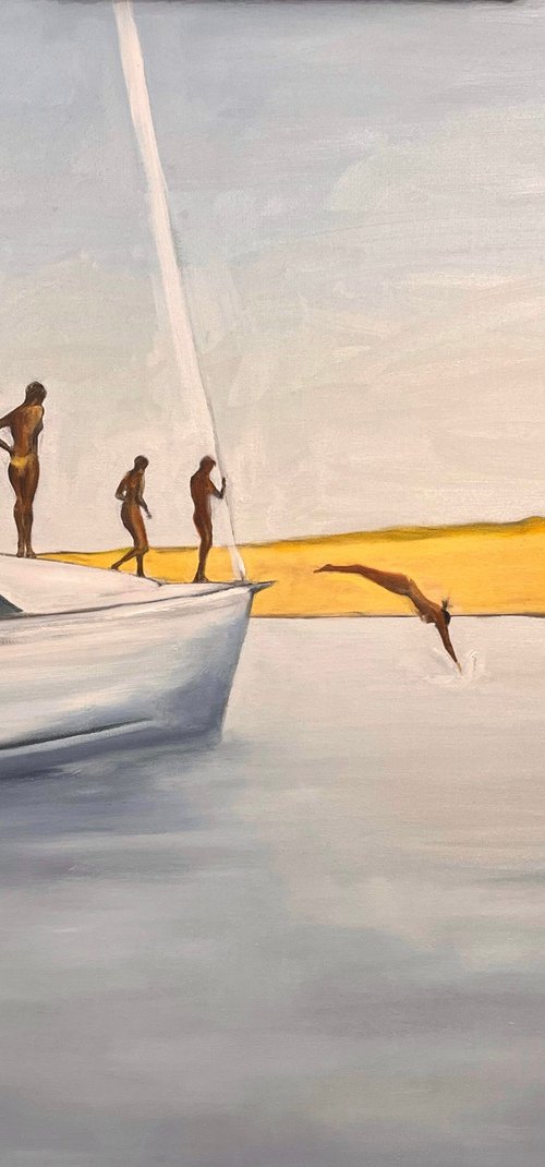 Jumping Yacht Girls 2 by Romuald Mulk Musiolik