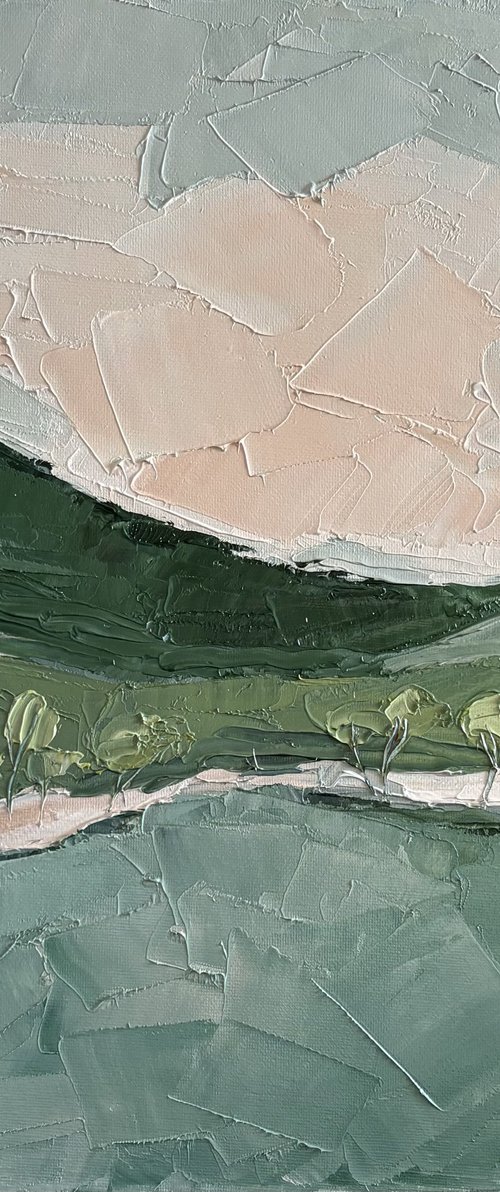 Coastal mediterranean Waters Quiet Hills by Daniela Nocito