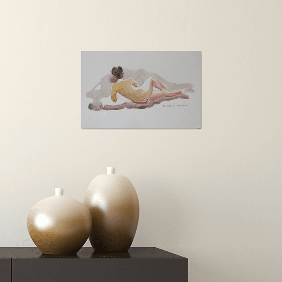 Reclining female nude