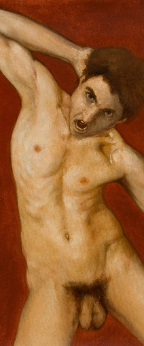 nude angry man by Olivier Payeur