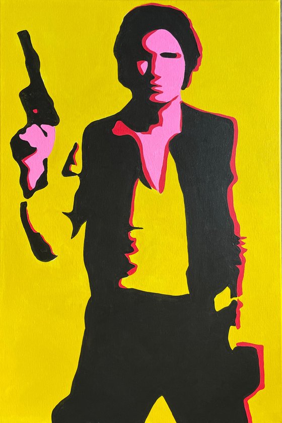 Neon Scoundrel: Han Solo in Bright Hues