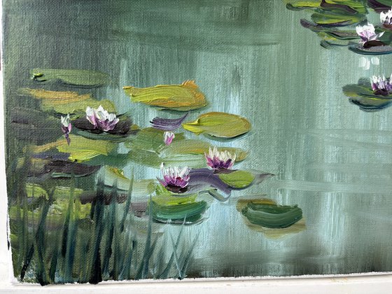 Water Lilies Pond Painting