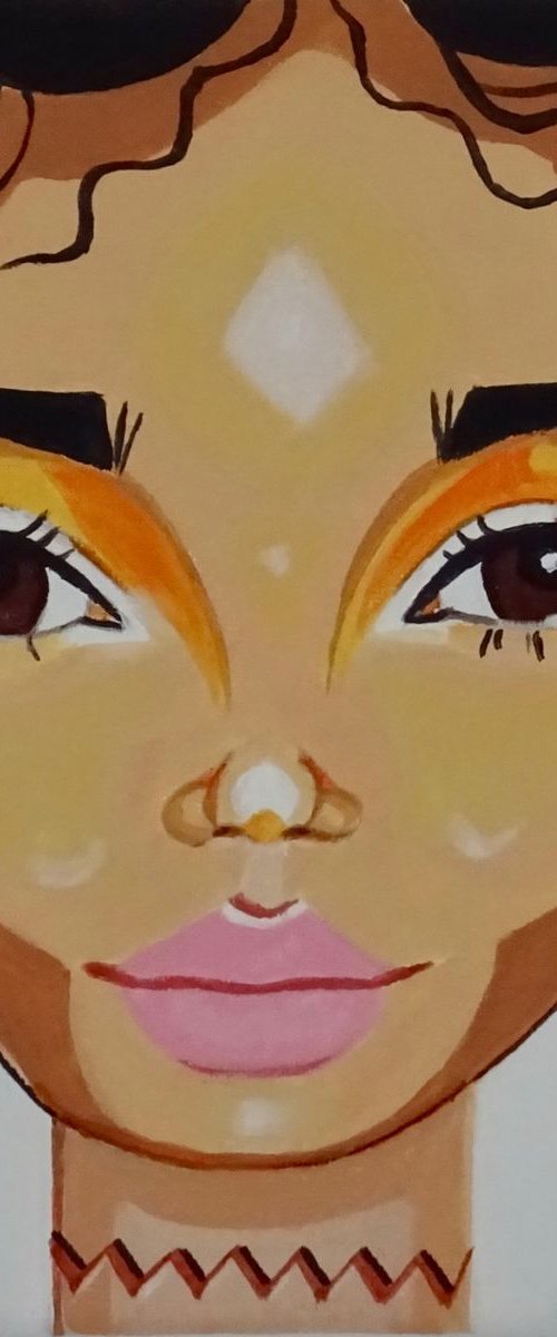Small Faces Series-Zoe K by Penny Burton