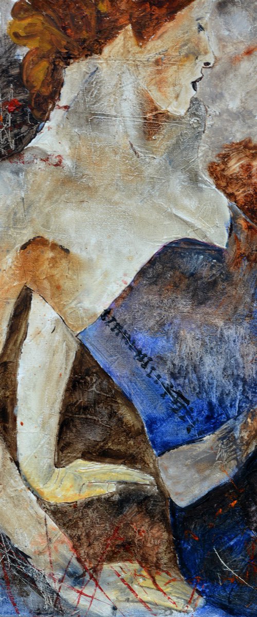 Blue top lingerie by Pol Henry Ledent