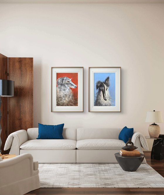 Dogs Portraits Soft Pastel