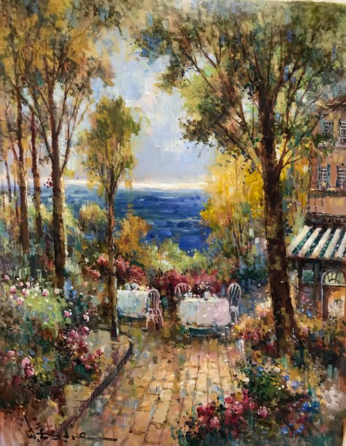Cafe by the sea by W. Eddie