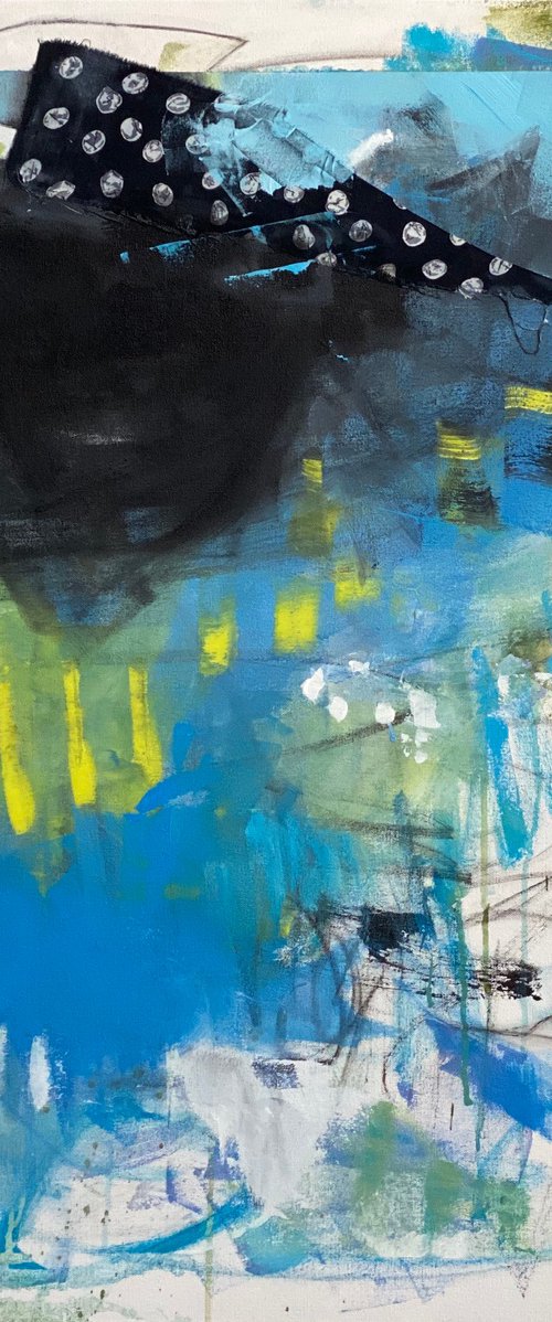 Feels Like Home - Colorful and Whimsical Abstract Expressionism by Kat Crosby