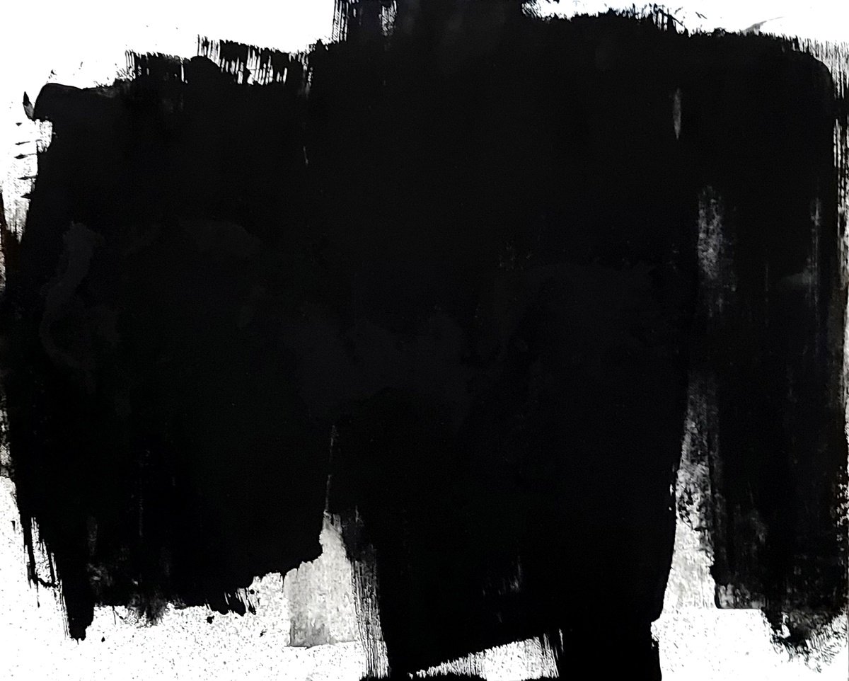 Expressive Abstract Acrylic Painting By Newel Hunter, 20 X 16", Duster, Original Artwork