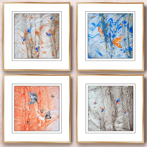 Set of 4 «Tropical Forest»