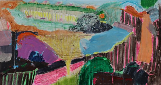 In Hockney's landscape