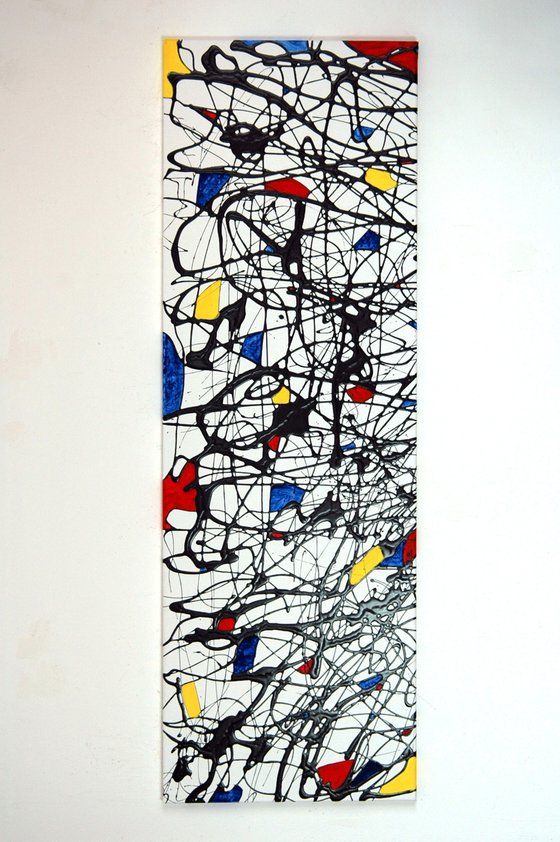 Abstract on canvas 133 (after Mondrian)