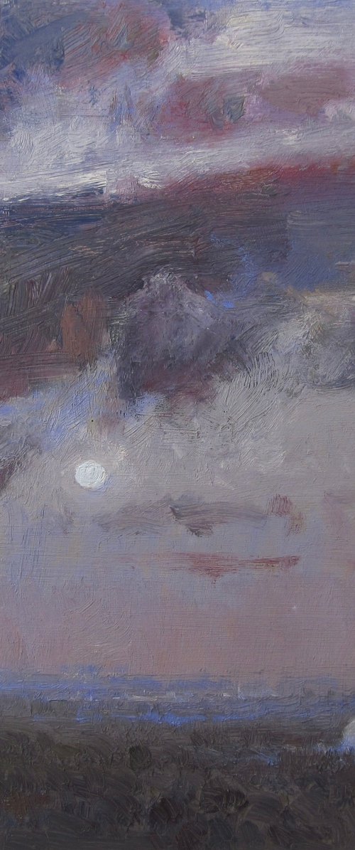 Heavy clouds, light moon by Bhargavkumar Kulkarni