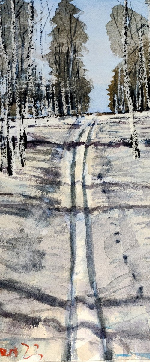 The ski track by Leonid Kirnus