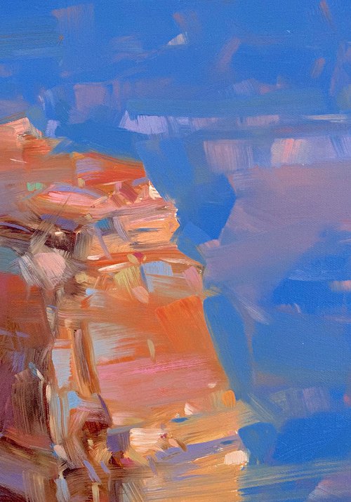 Canyon Rock, Original oil painting, Handmade artwork, One of a kind by Vahe Yeremyan