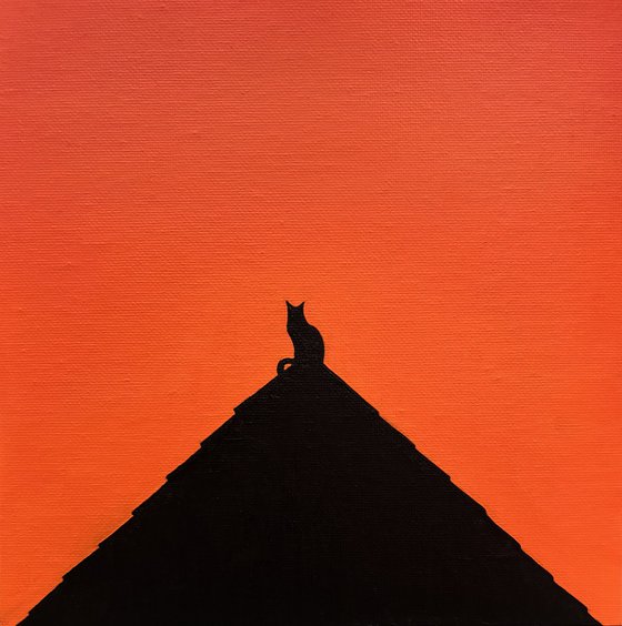 The Cat And The Sunset