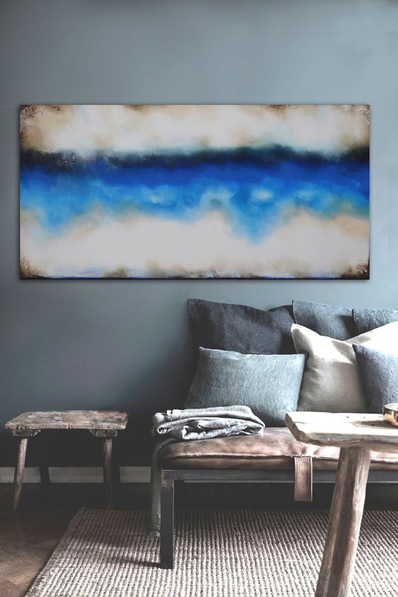 raw blue (140 x 70 cm)