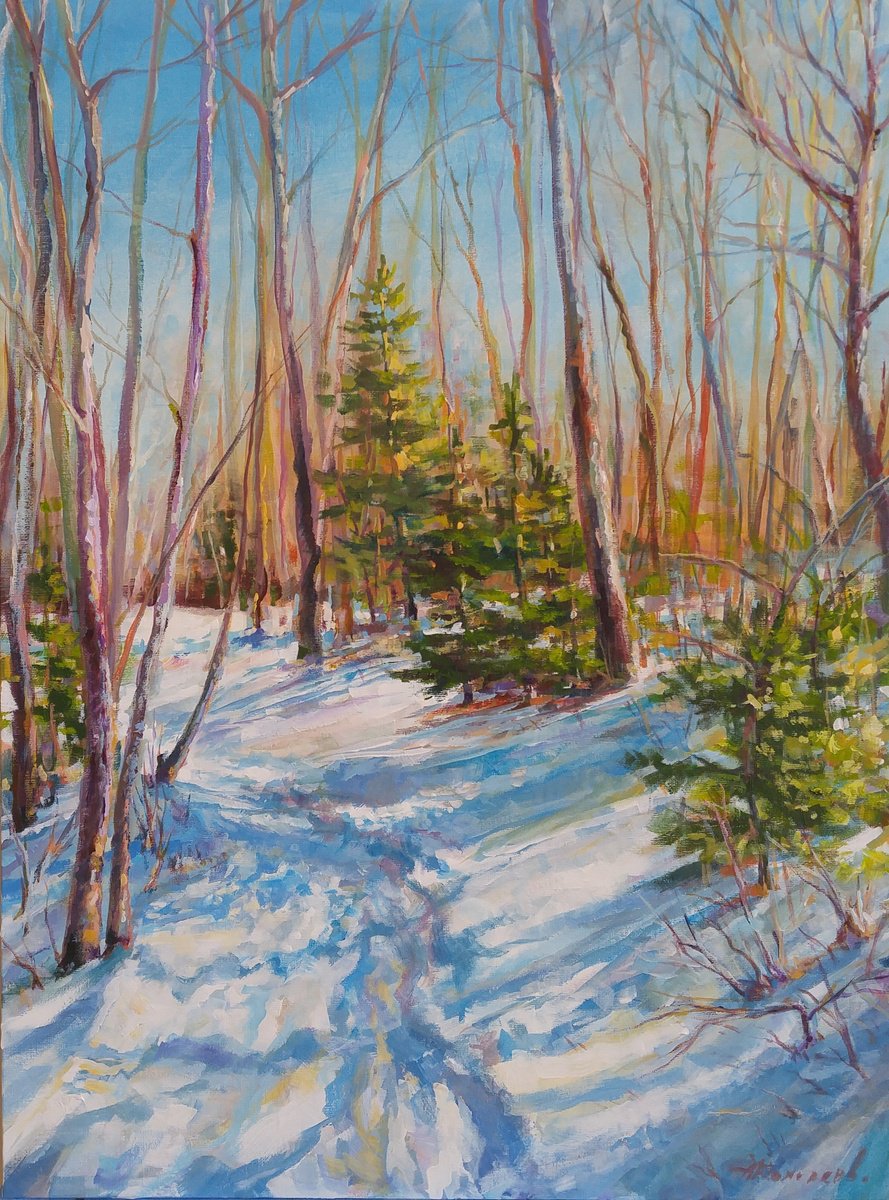  Warm Snow 3 By Alexander Koltakov, 18 X 24, Artwork For Sale On Artfinder